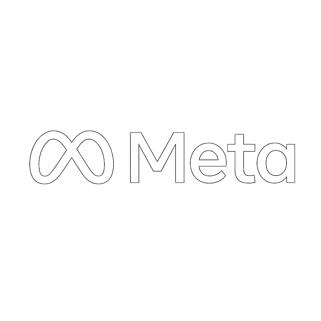 Meta logo white
